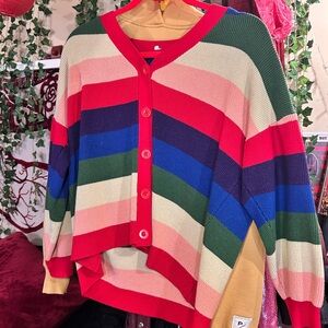 Colorful Striped Women's Sweater